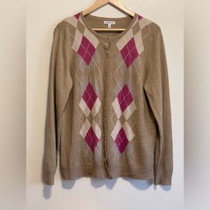 Crofts&Barrow argyle sweater